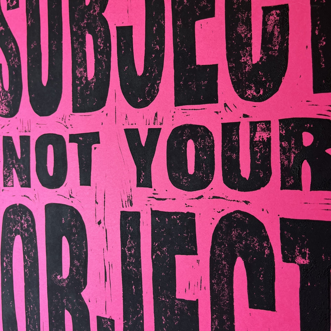 A3 Hand Lino Printed Poster Pair
