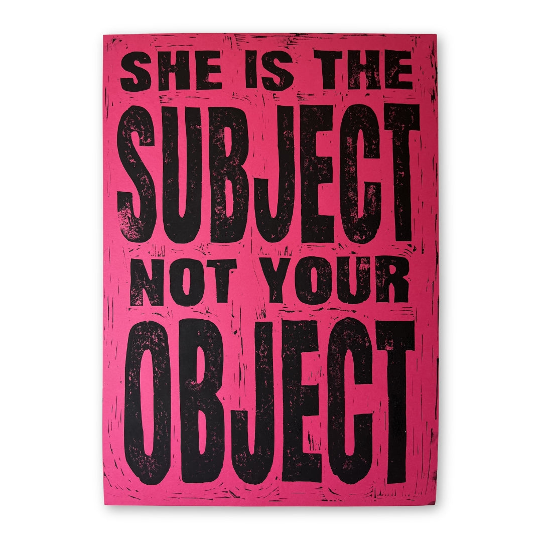 A3 Hand Lino Printed Poster Pair