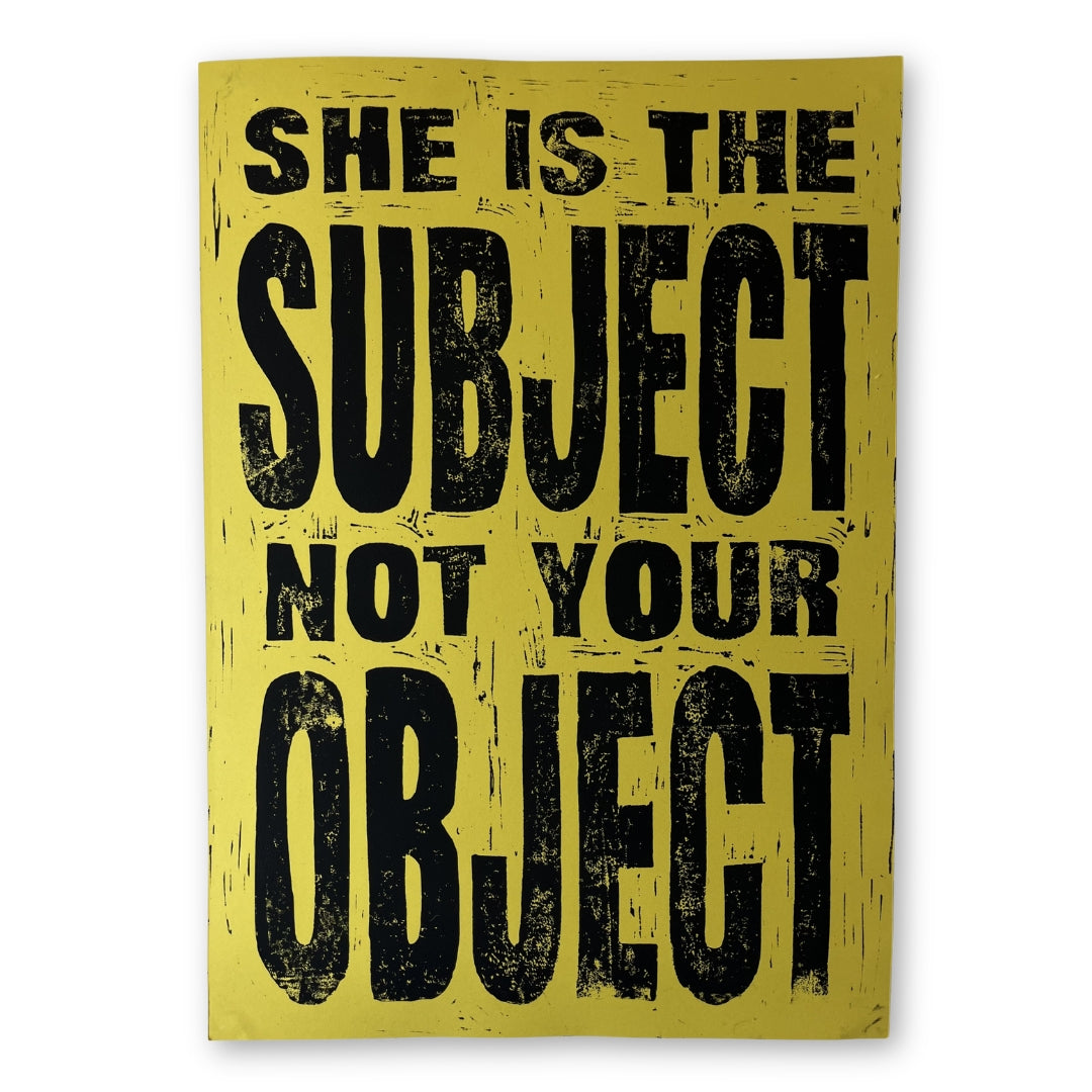 A3 Hand Lino Printed Poster Pair