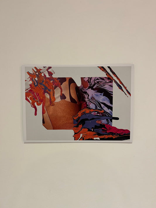 A4 Print Spilled in Colour