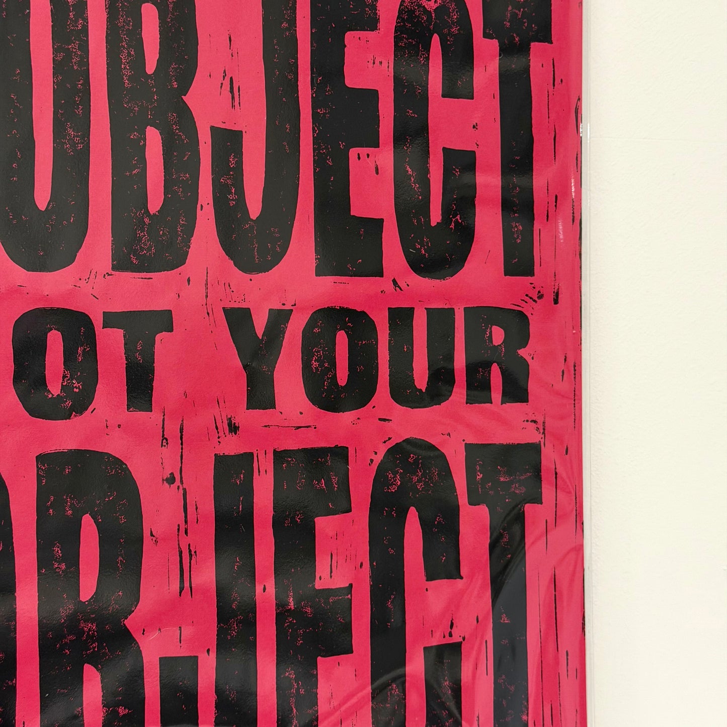 A3 Pink Lino Print
